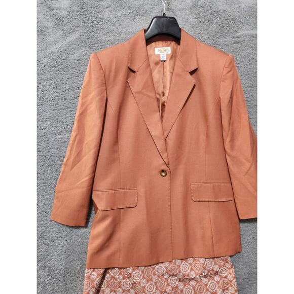 vintage talbots blazers 16 And Skirt Size 16 Sunburnt Orange - Picture 2 of 15